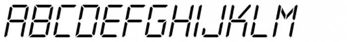 PIXymbols Digit Italic Font LOWERCASE