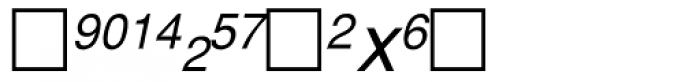 PIXymbols Fractions Italic Font LOWERCASE