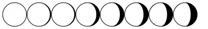 PIXymbols Luna Italic Font LOWERCASE