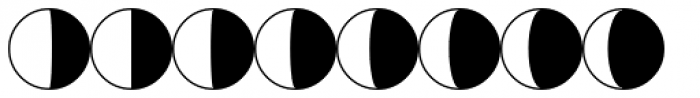 PIXymbols Luna Italic Font LOWERCASE