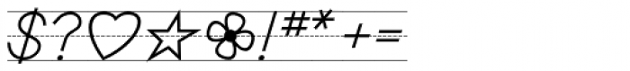 PIXymbols Primer D Italic Font OTHER CHARS