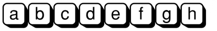 PIXymbols Shadowkey Regular Font LOWERCASE