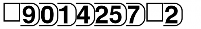 PIXymbols TV White Numeric Font LOWERCASE