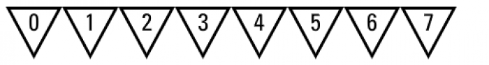 PIXymbols Triangle Num Font OTHER CHARS