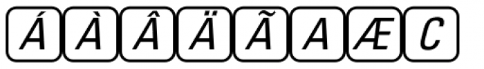 PIXymbols Unikey Two Italic Font UPPERCASE