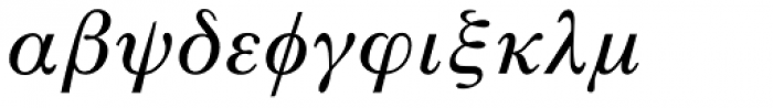 Pi Greek Maths B Font LOWERCASE