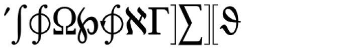 Pi Greek Maths C Font LOWERCASE