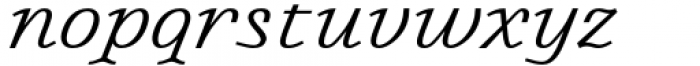Piacere Italic Font LOWERCASE