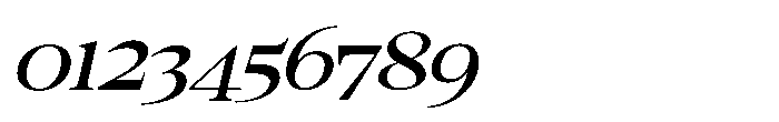 Picabro Italic Font OTHER CHARS