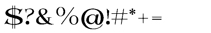 Picabro Regular Font OTHER CHARS
