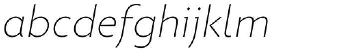 Picadilly Thin Italic Font LOWERCASE