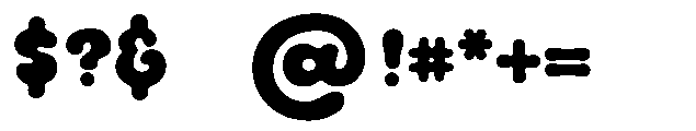 Picker Font OTHER CHARS