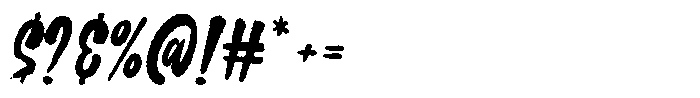 Picko Jasey Font OTHER CHARS