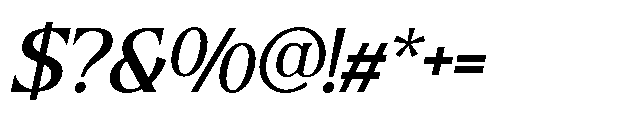 Picktea Italic Font OTHER CHARS