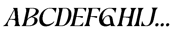 Picktea Italic Font UPPERCASE