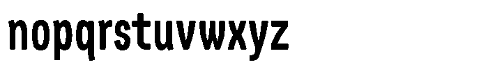 Picual Bold Condensed Font LOWERCASE