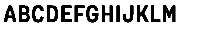 Picual Bold Semi Condensed Font UPPERCASE