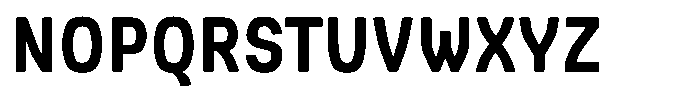 Picual Bold Semi Condensed Font UPPERCASE