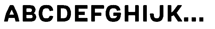 Picual Bold Font UPPERCASE