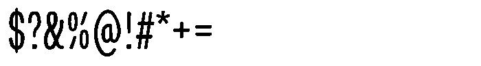 Picual Light Condensed Font OTHER CHARS