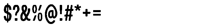 Picual Medium Condensed Font OTHER CHARS