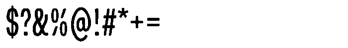Picual Regular Condensed Font OTHER CHARS