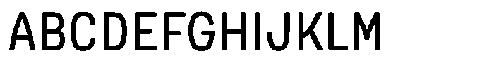 Picual Regular Semi Condensed Font UPPERCASE