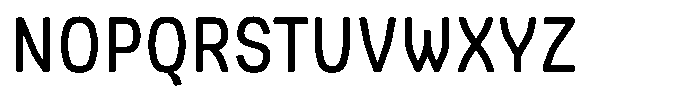 Picual Regular Semi Condensed Font UPPERCASE