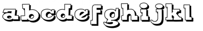 Picuxuxo Shadow Font LOWERCASE
