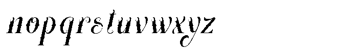 Pidangle Italic Font LOWERCASE