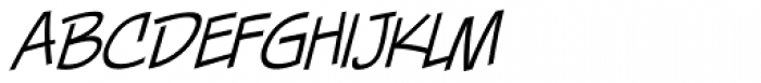 Piekos FX Thin BB Italic Font LOWERCASE
