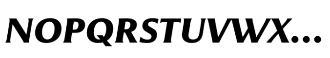 Pier52 Black Italic Font UPPERCASE