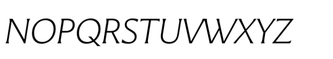 Pier52 Extra Light Italic Font UPPERCASE