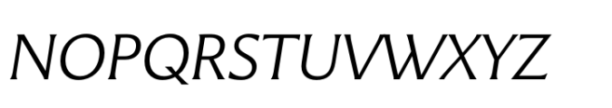 Pier52 Light Italic Font UPPERCASE