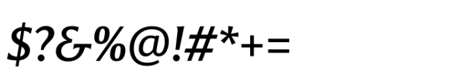 Pier52 Semibold Italic Font OTHER CHARS