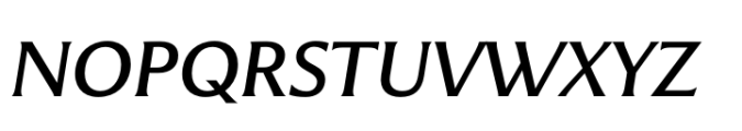 Pier52 Semibold Italic Font UPPERCASE