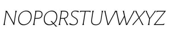 Pier52 Thin Italic Font UPPERCASE