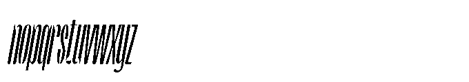 Pierknife Slant Font LOWERCASE