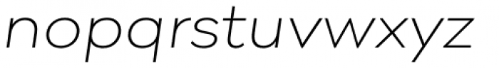 Pieta Thin Italic Font LOWERCASE