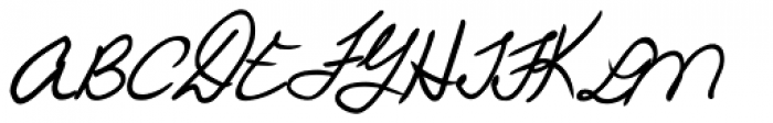 Pietro Handwriting Font UPPERCASE