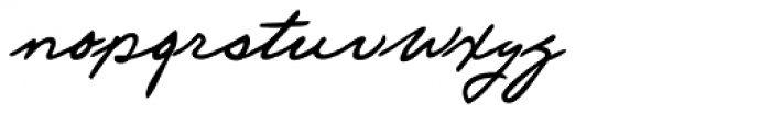 Pietro Handwriting Font LOWERCASE