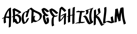 Pigame Graffiti Font UPPERCASE