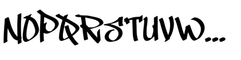 Pigame Graffiti Font UPPERCASE