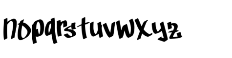 Pigame Graffiti Font LOWERCASE