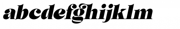 Pigura Italic Font LOWERCASE