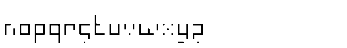 Piksel Core Light Font LOWERCASE