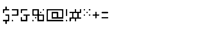 Piksel Core Regular Font OTHER CHARS