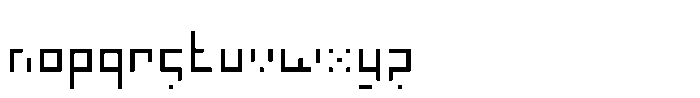 Piksel Core Regular Font LOWERCASE