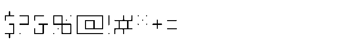 Piksel Core Thin Font OTHER CHARS