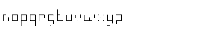 Piksel Core Thin Font LOWERCASE